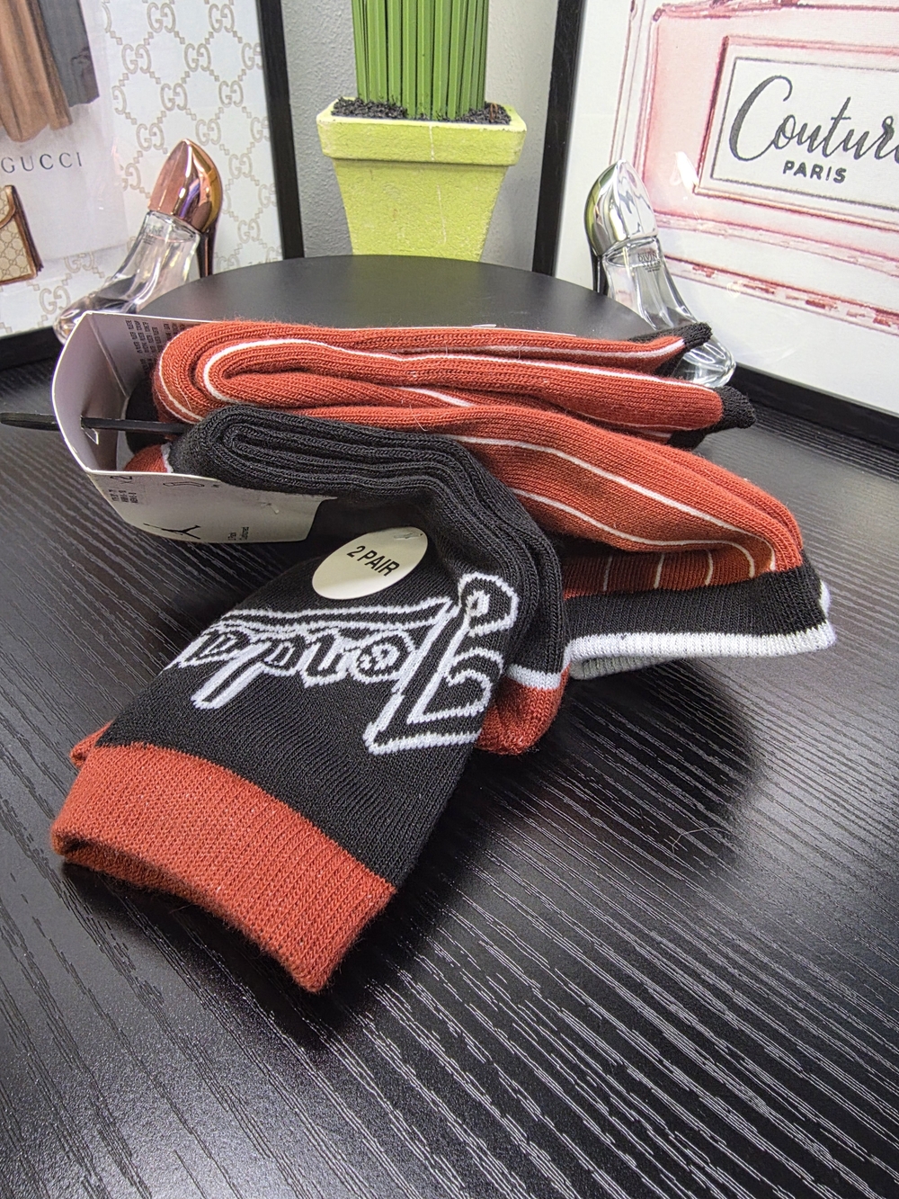 Jordan Kids Logo Crew Socks - 2 Pair - Picture 2 of 4